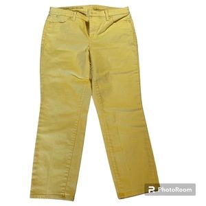 Talbots flawless, slim ankle jeans – yellow 10 P